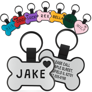 Custom silicone pet ID tag personalized engraving sample 6
